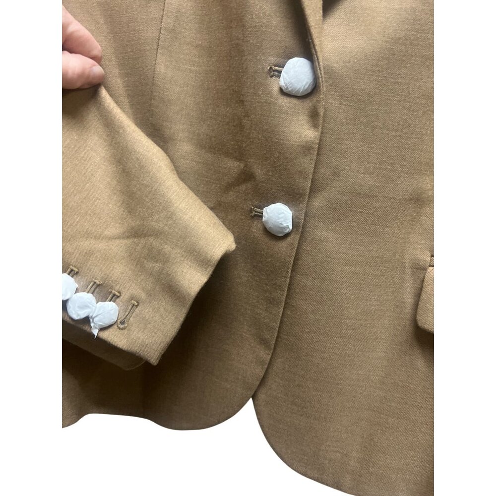 J. Crew NWOT Tan Wool Blend Original Schoolboy Blazer - Picture 5 of 9